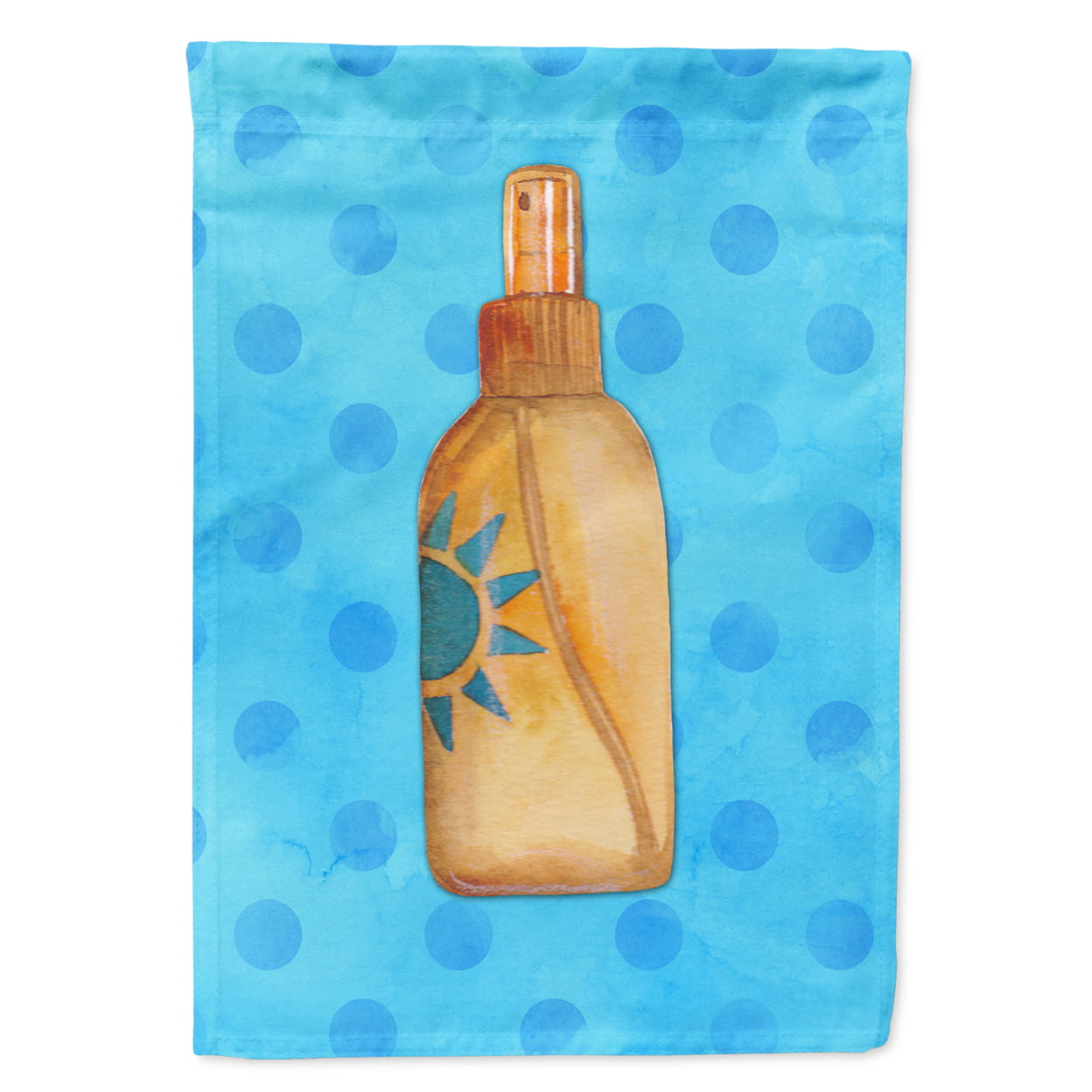 BB8261GF Message in a Bottle Blue Polkadot Flag, Garden Size