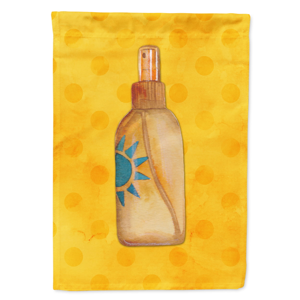 Message in a Bottle Yellow Polkadot Flag - Garden Size