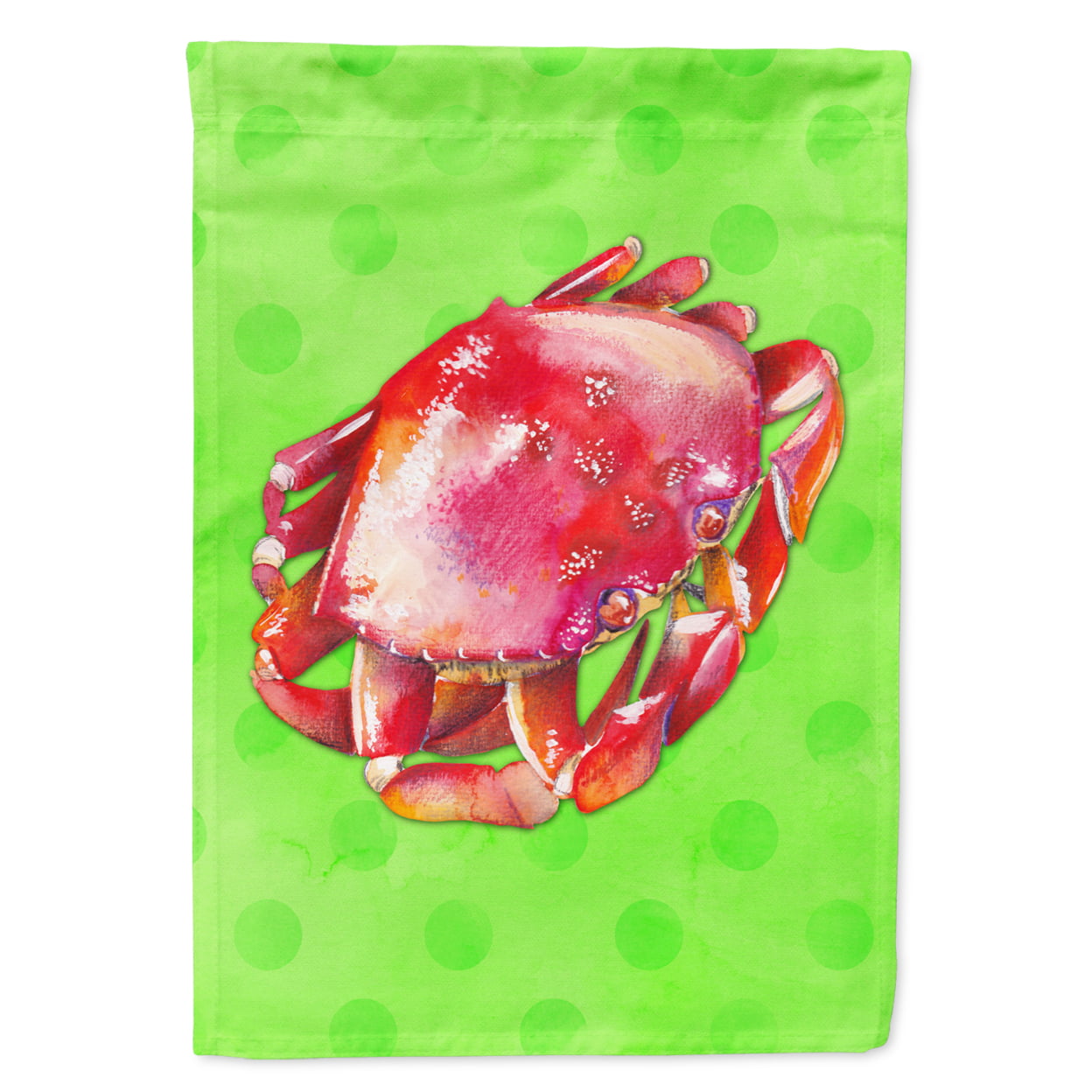 Crab Green Polkadot Flag - Garden Size
