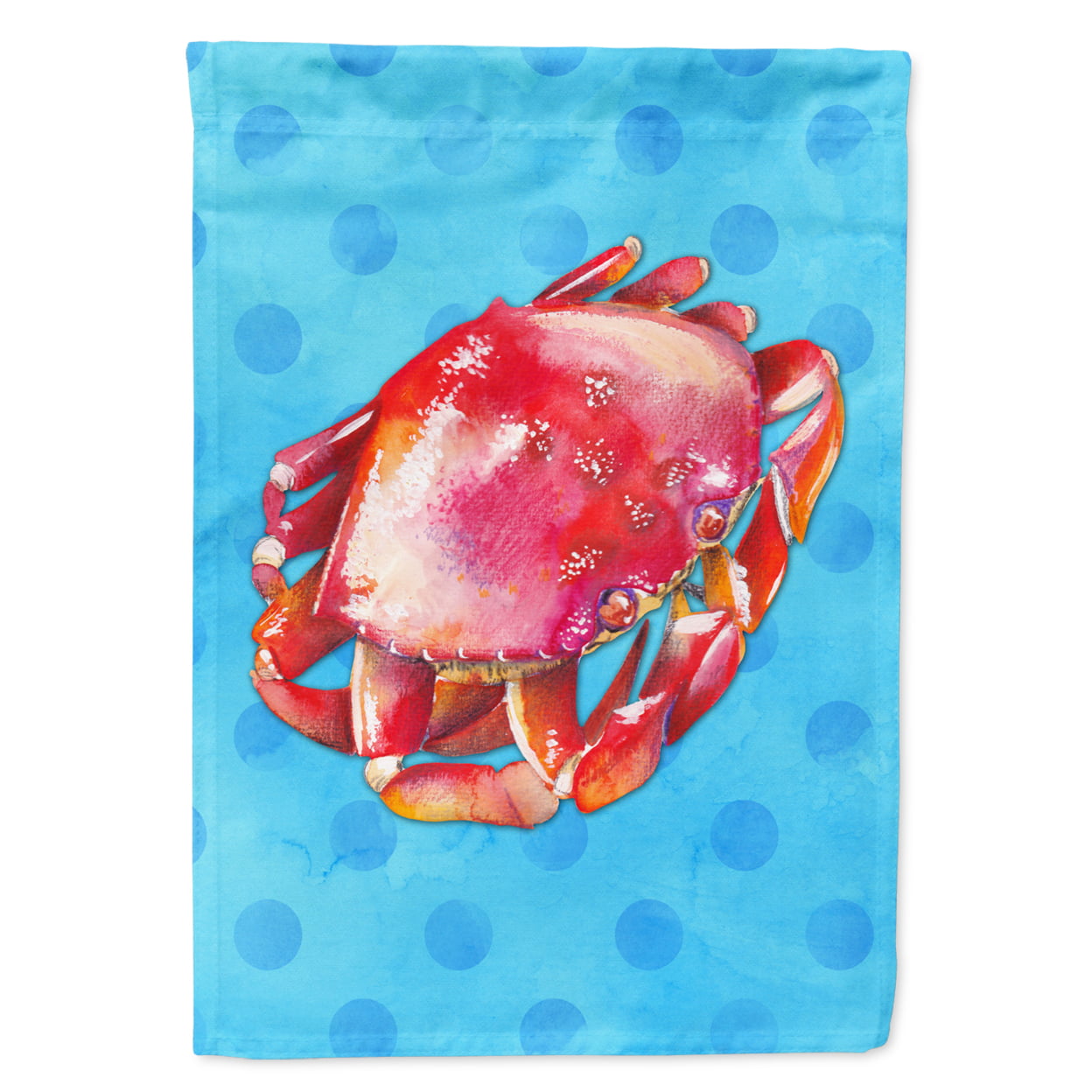 Crab Blue Polkadot Flag - Garden Size