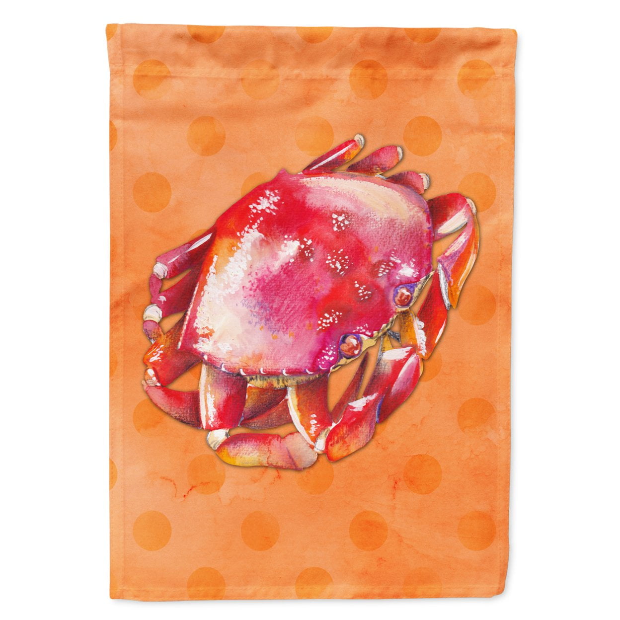 Crab Orange Polkadot Flag - Garden Size