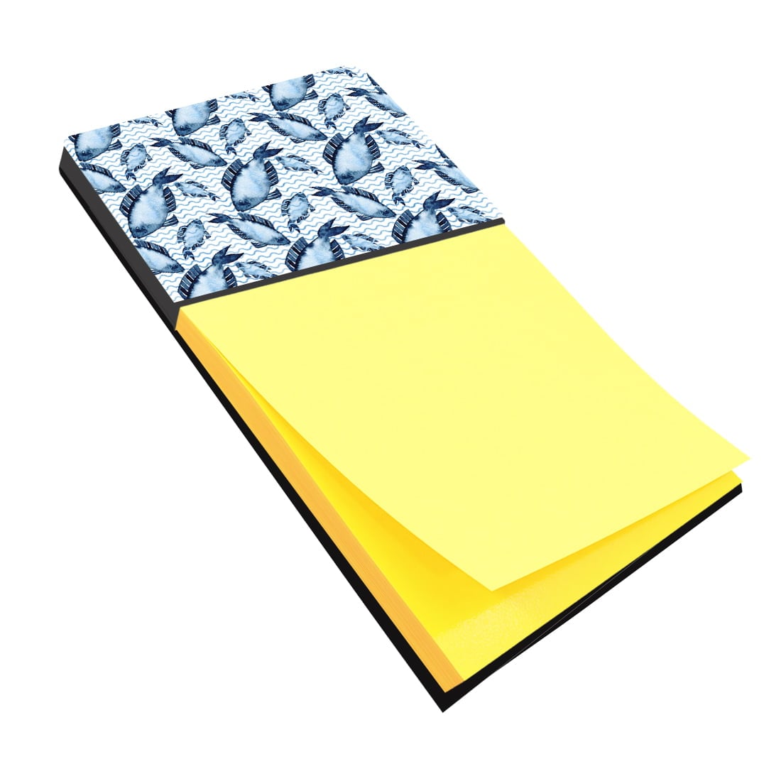 BB7532SN Beach Watercolor Fishes Sticky Note Holder