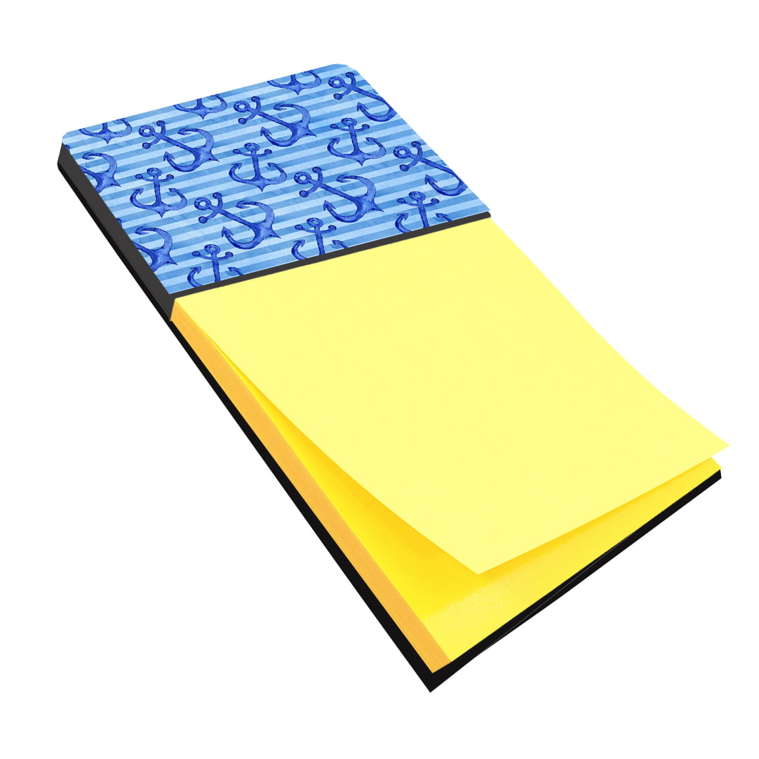 BB7533SN Beach Watercolor Anchors Sticky Note Holder