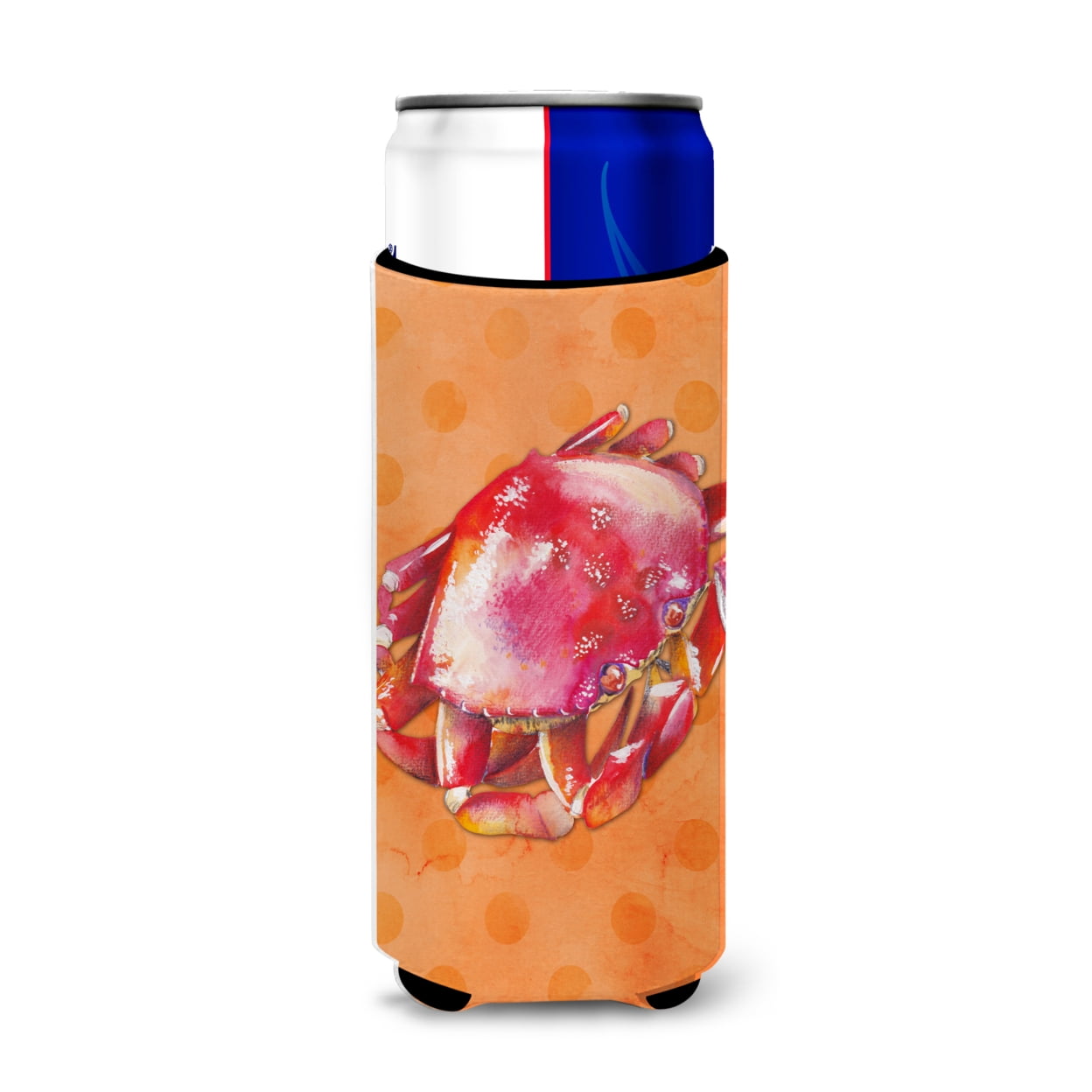 Crab Orange Polkadot Michelob Ultra Hugger for Slim Cans