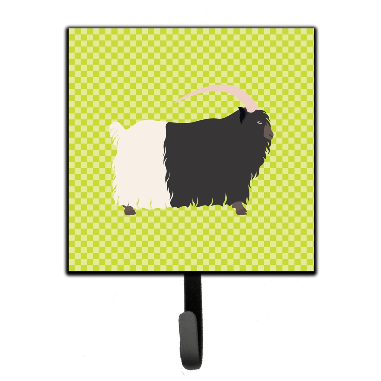 Picture of Carolines Treasures BB7713SH4 Welsh Black-Necked Goat Green Leash or Key Holder