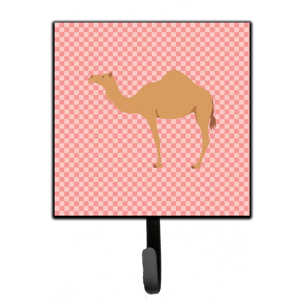 Arabian Camel Dromedary Pink Check Leash or Key Holder