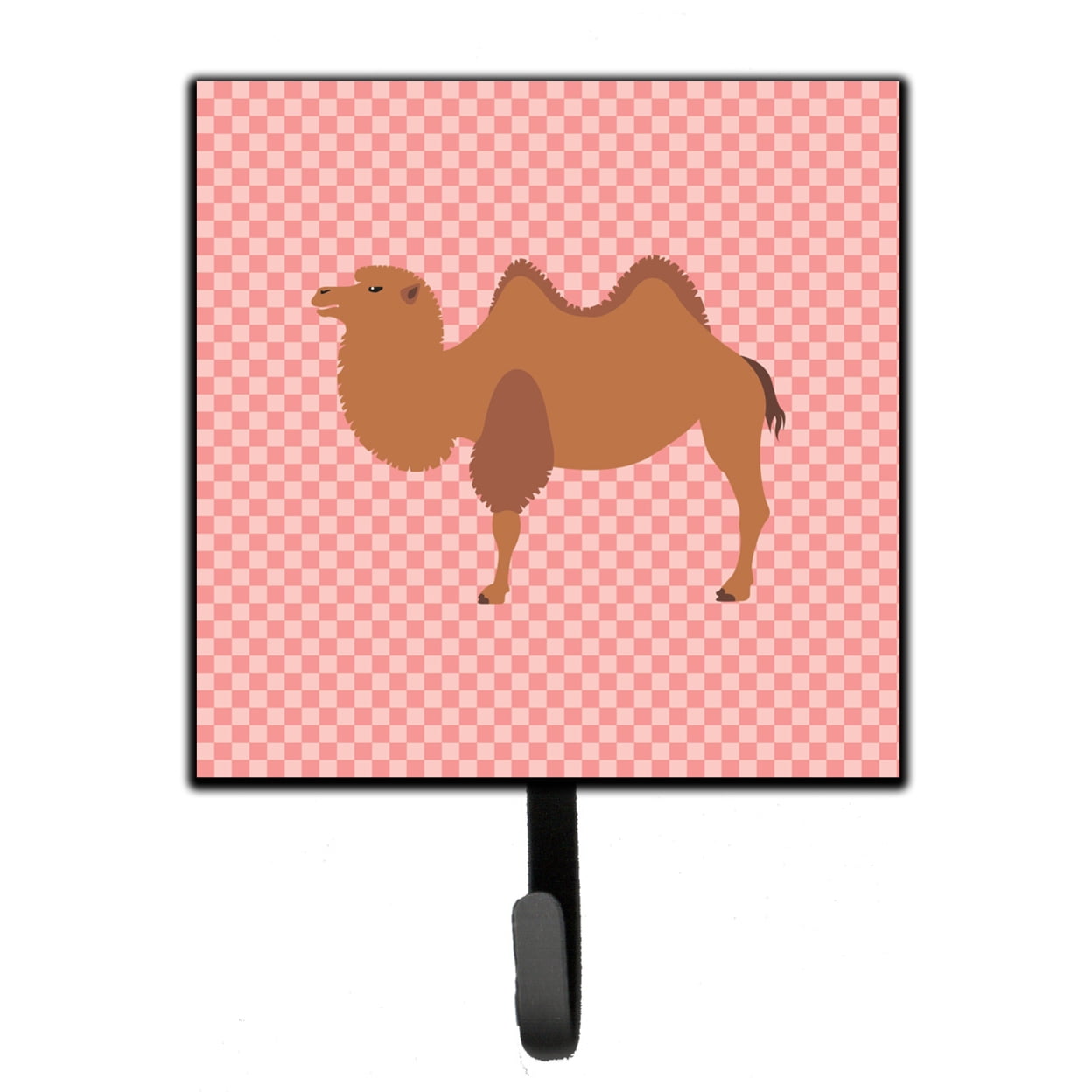 Bactrian Camel Pink Check Leash or Key Holder