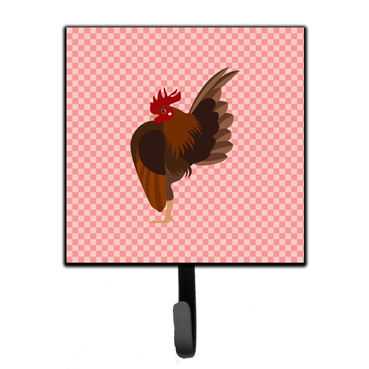 Malaysian Serama Chicken Pink Check Leash or Key Holder