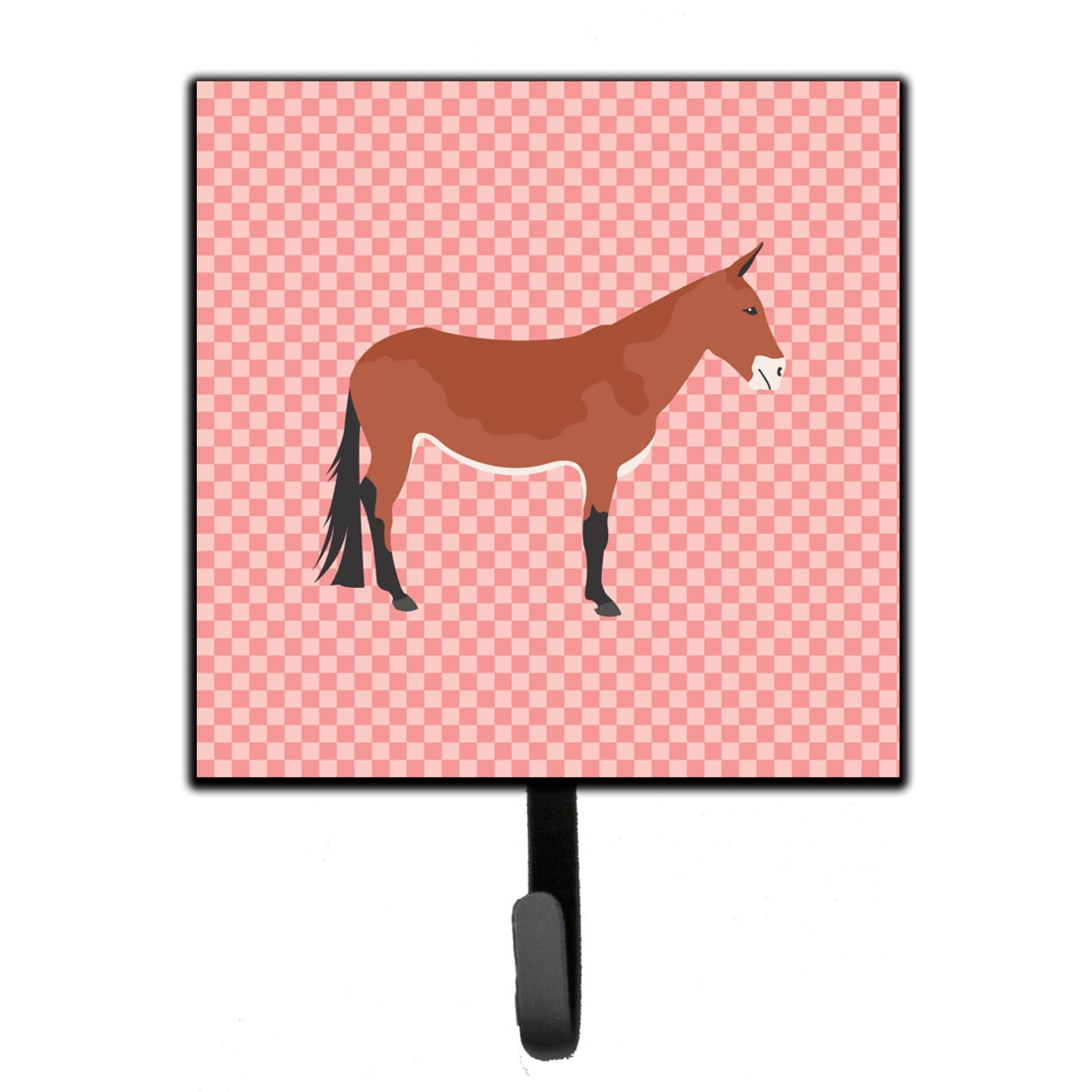 BB7845SH4 Mule Pink Check Leash or Key Holder
