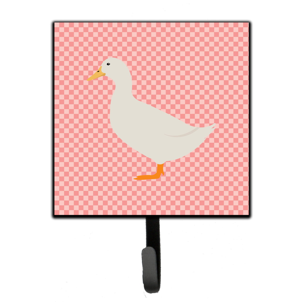 American Pekin Duck Pink Check Leash or Key Holder