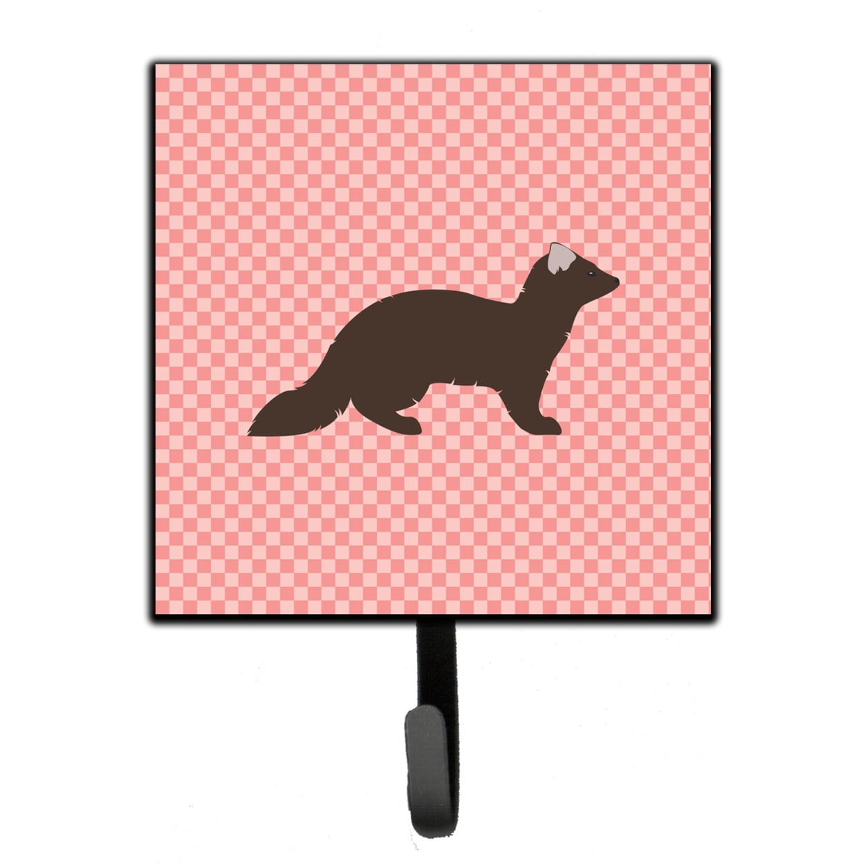 Sable Marten Pink Check Leash or Key Holder