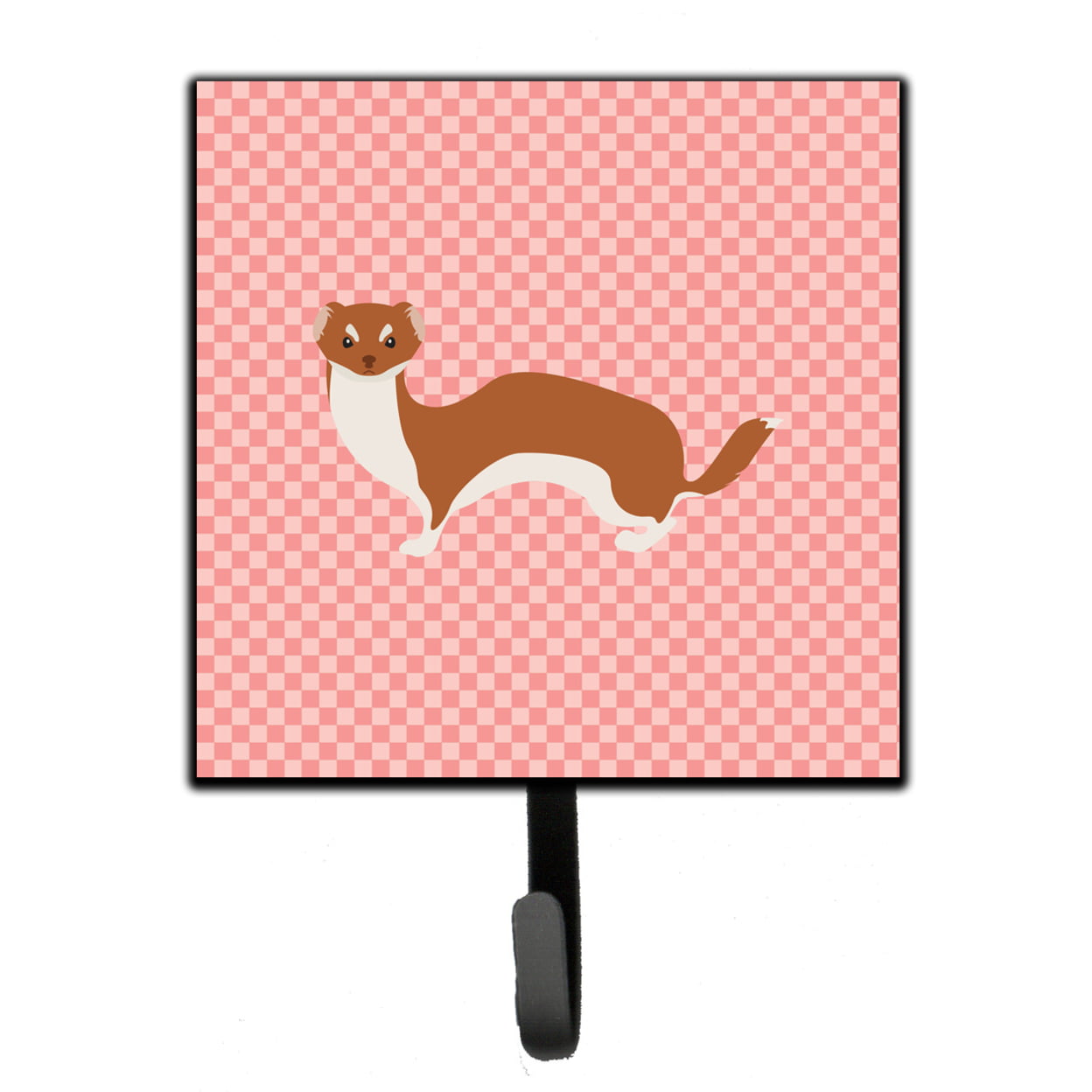 Weasel Pink Check Leash or Key Holder