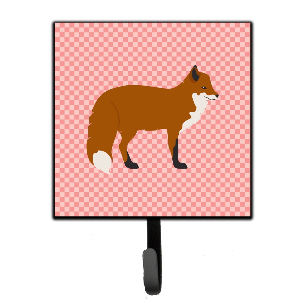 Red Fox Pink Check Leash or Key Holder
