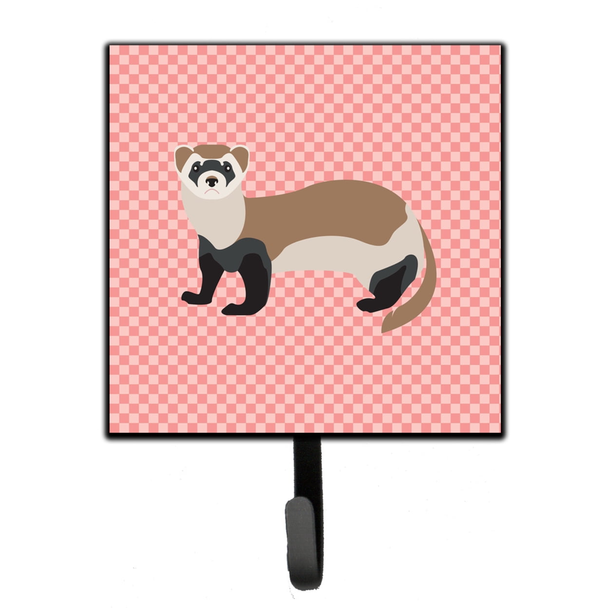 Ferret Pink Check Leash or Key Holder
