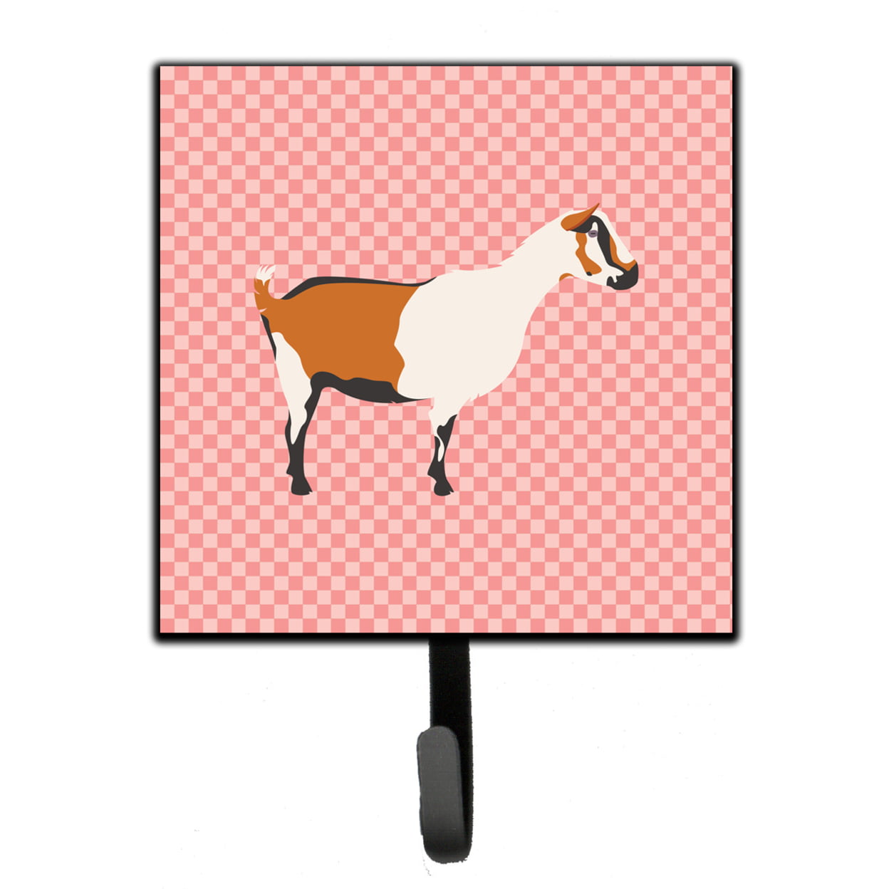 Alpine Goat Pink Check Leash or Key Holder