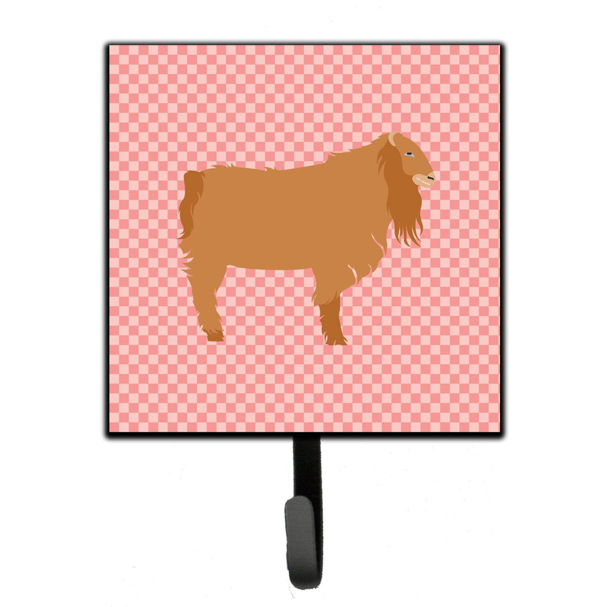 American Lamancha Goat Pink Check Leash or Key Holder