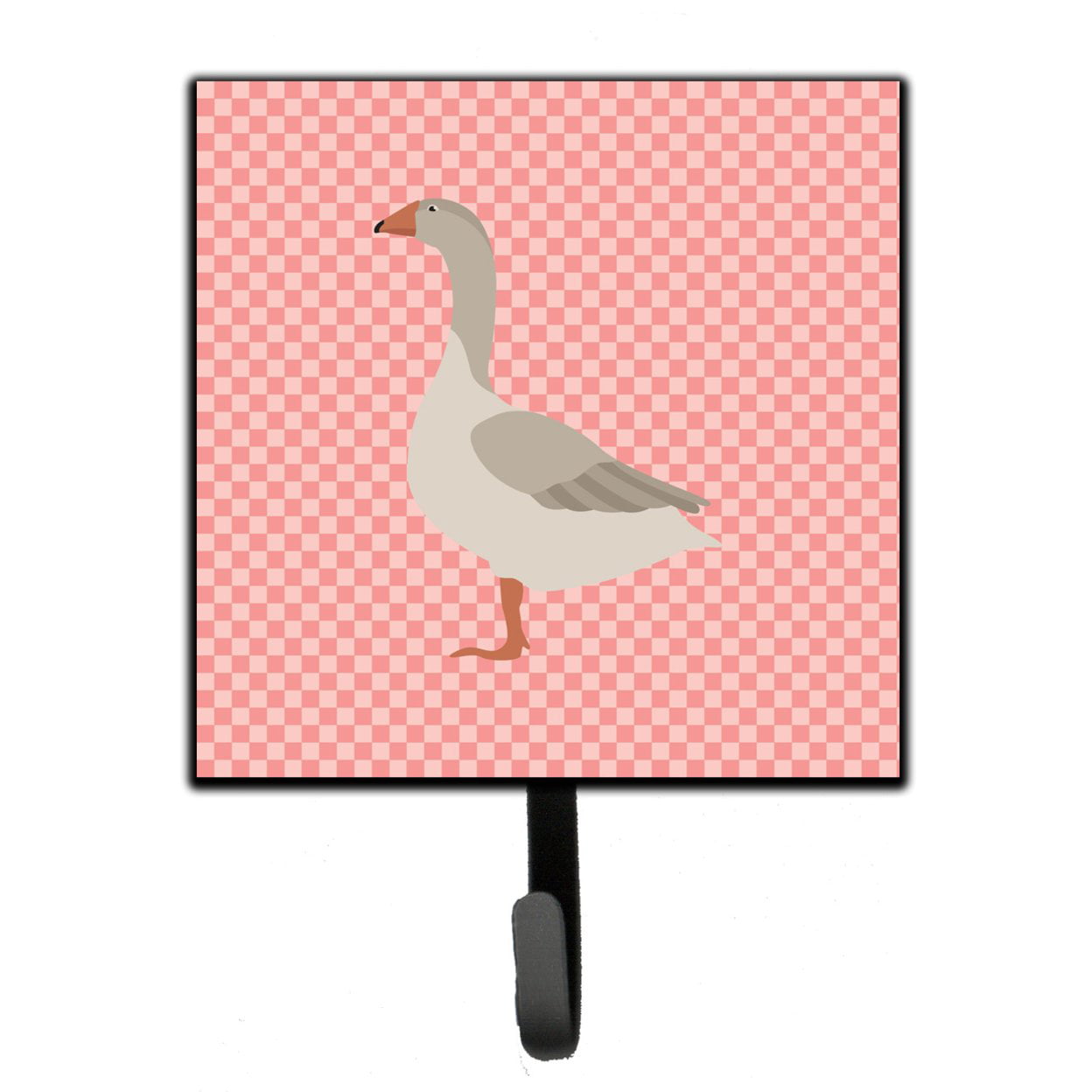 Steinbacher Goose Pink Check Leash or Key Holder