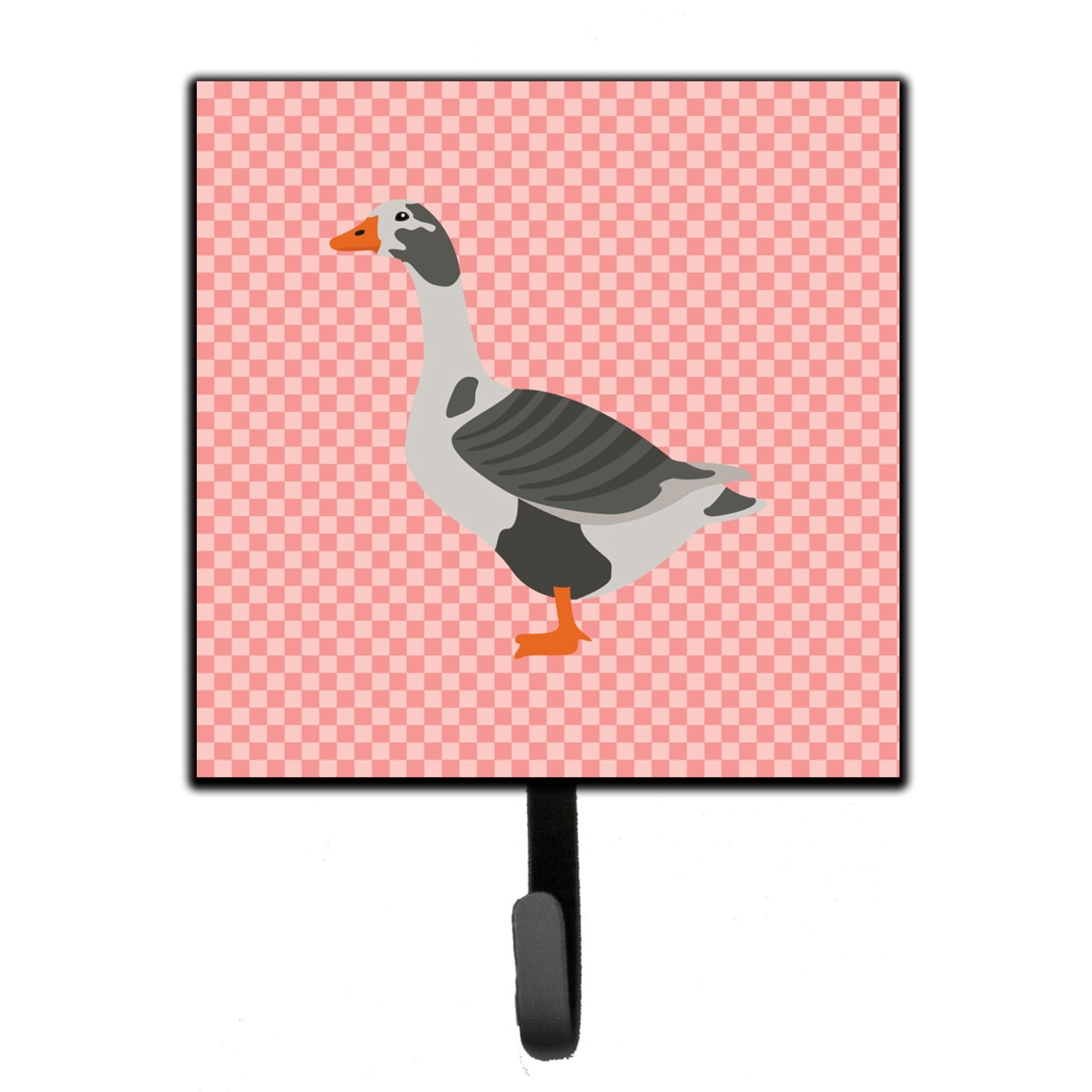 West of England Goose Pink Check Leash or Key Holder