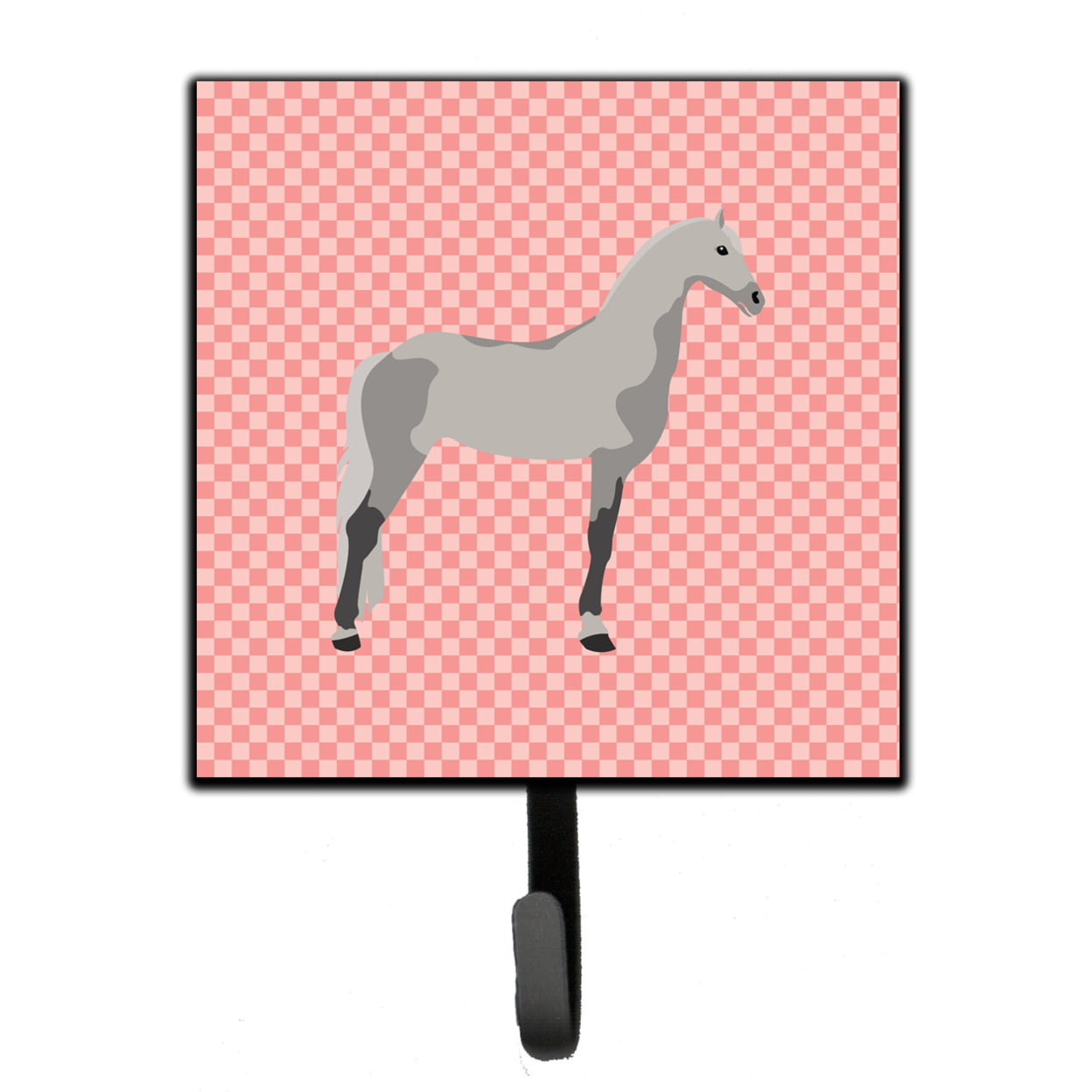 BB7908SH4 Orlov Trotter Horse Pink Check Leash or Key Holder