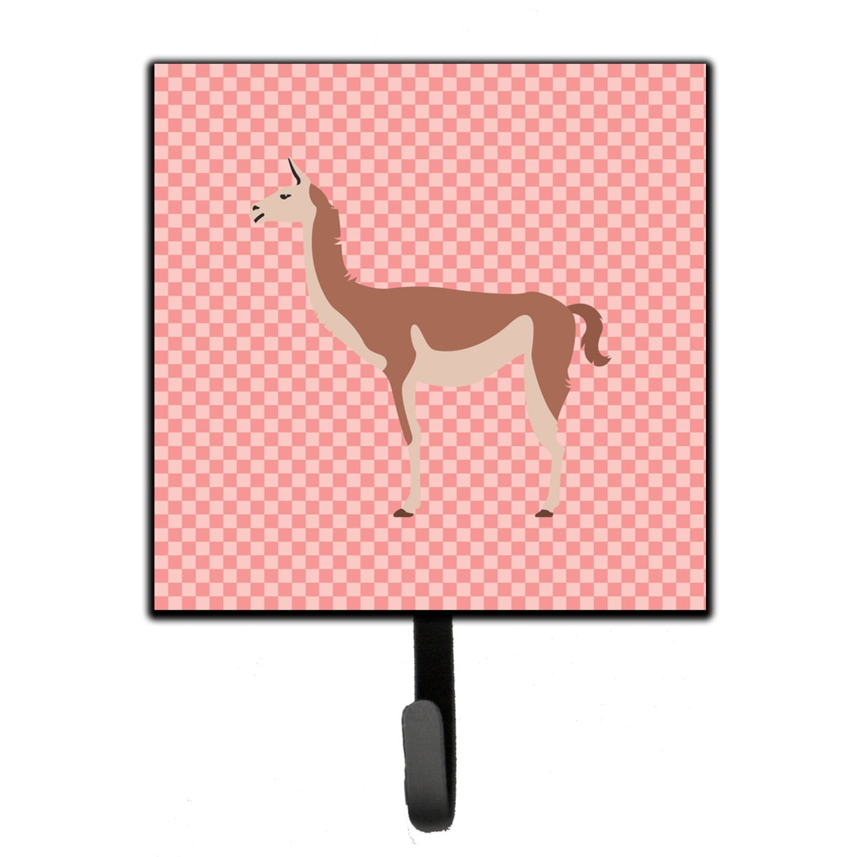 Guanaco Pink Check Leash or Key Holder