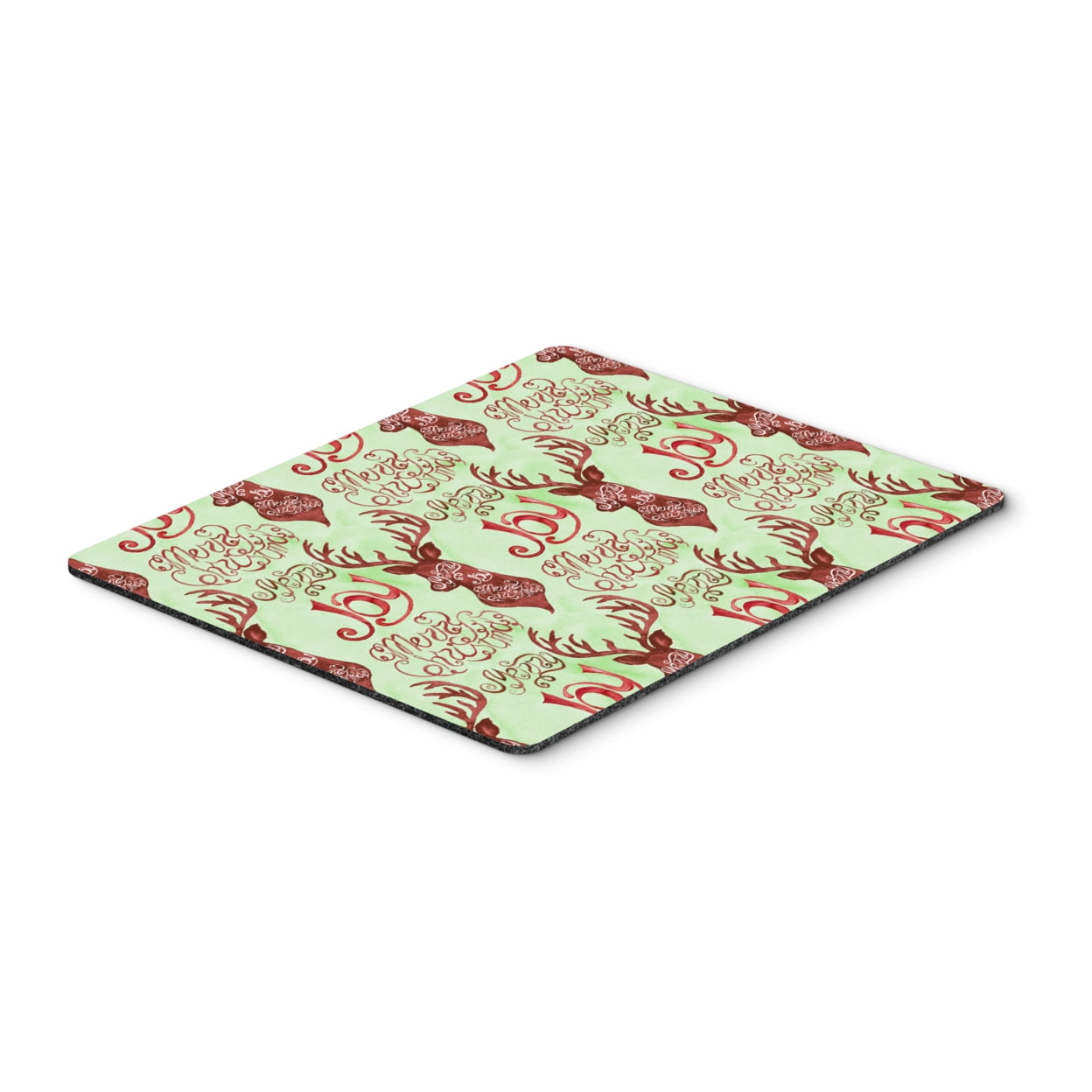 Merry Christmas Joy Reindeer Mouse Pad - Hot Pad or Trivet