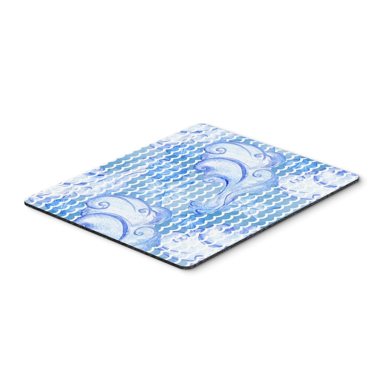 Beach Watercolor Abstract Waves Mouse Pad - Hot Pad or Trivet