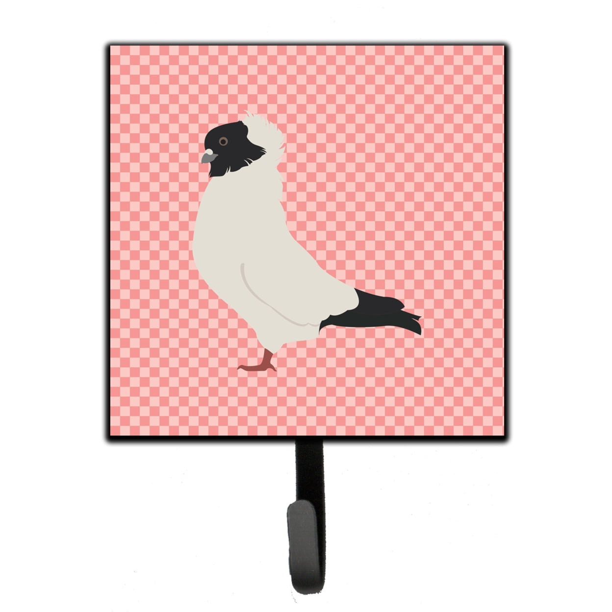 BB7952SH4 Nun Pigeon Pink Check Leash or Key Holder