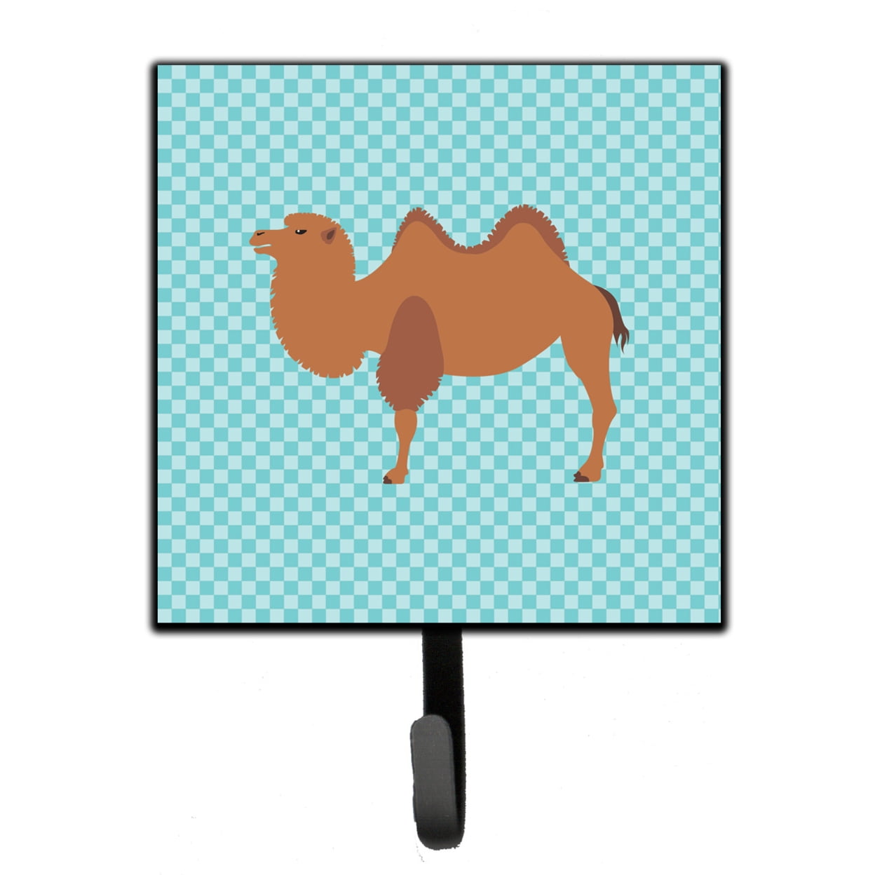 Bactrian Camel Blue Check Leash or Key Holder