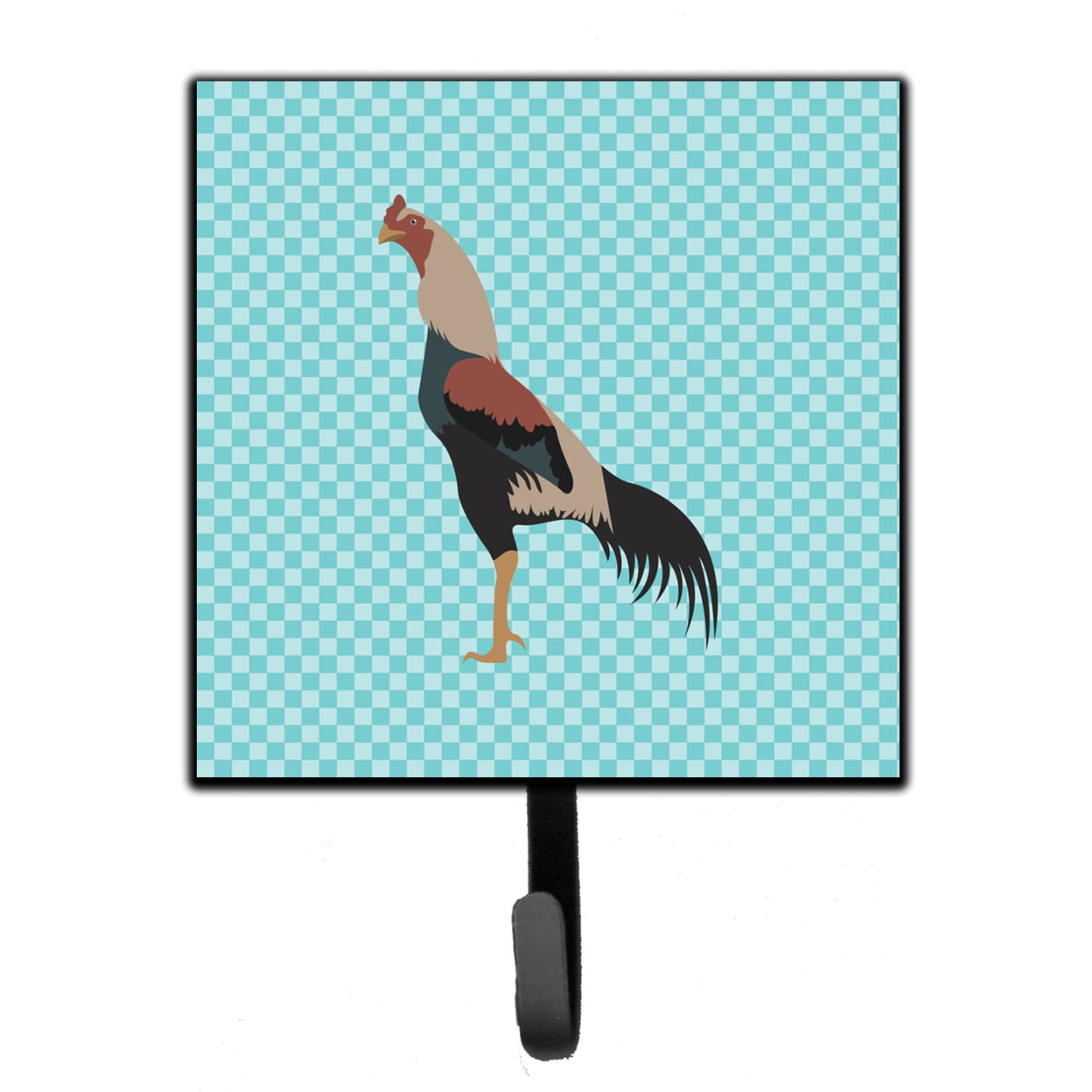 Kulang Chicken Blue Check Leash or Key Holder