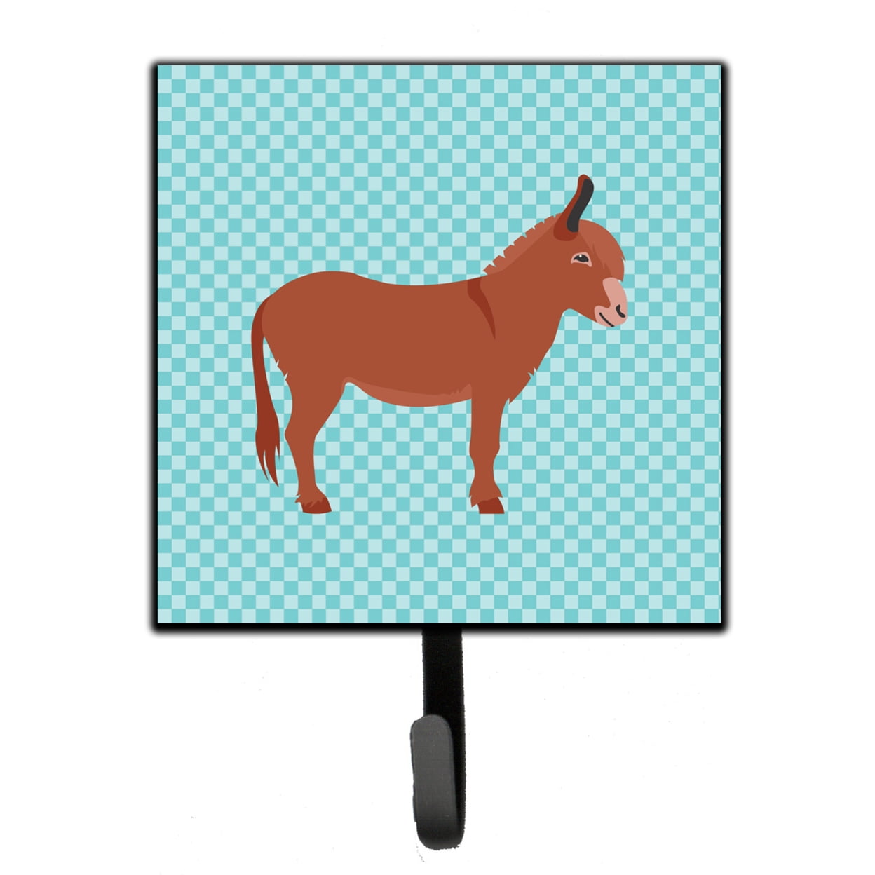 Irish Donkey Blue Check Leash or Key Holder