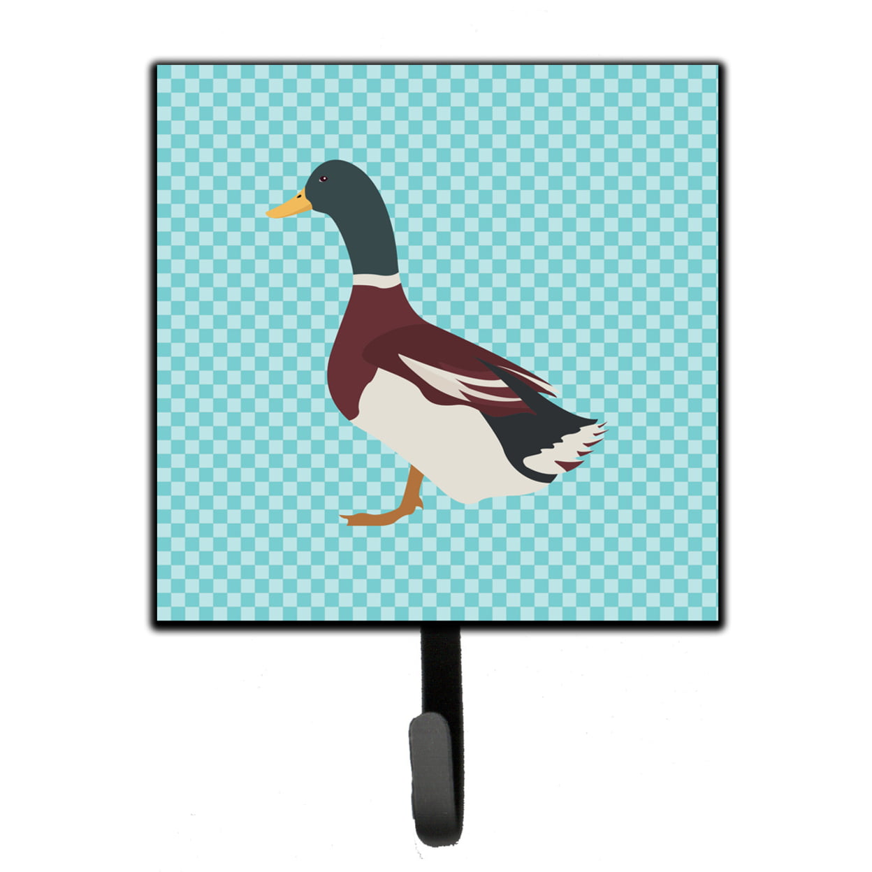 Rouen Duck Blue Check Leash or Key Holder