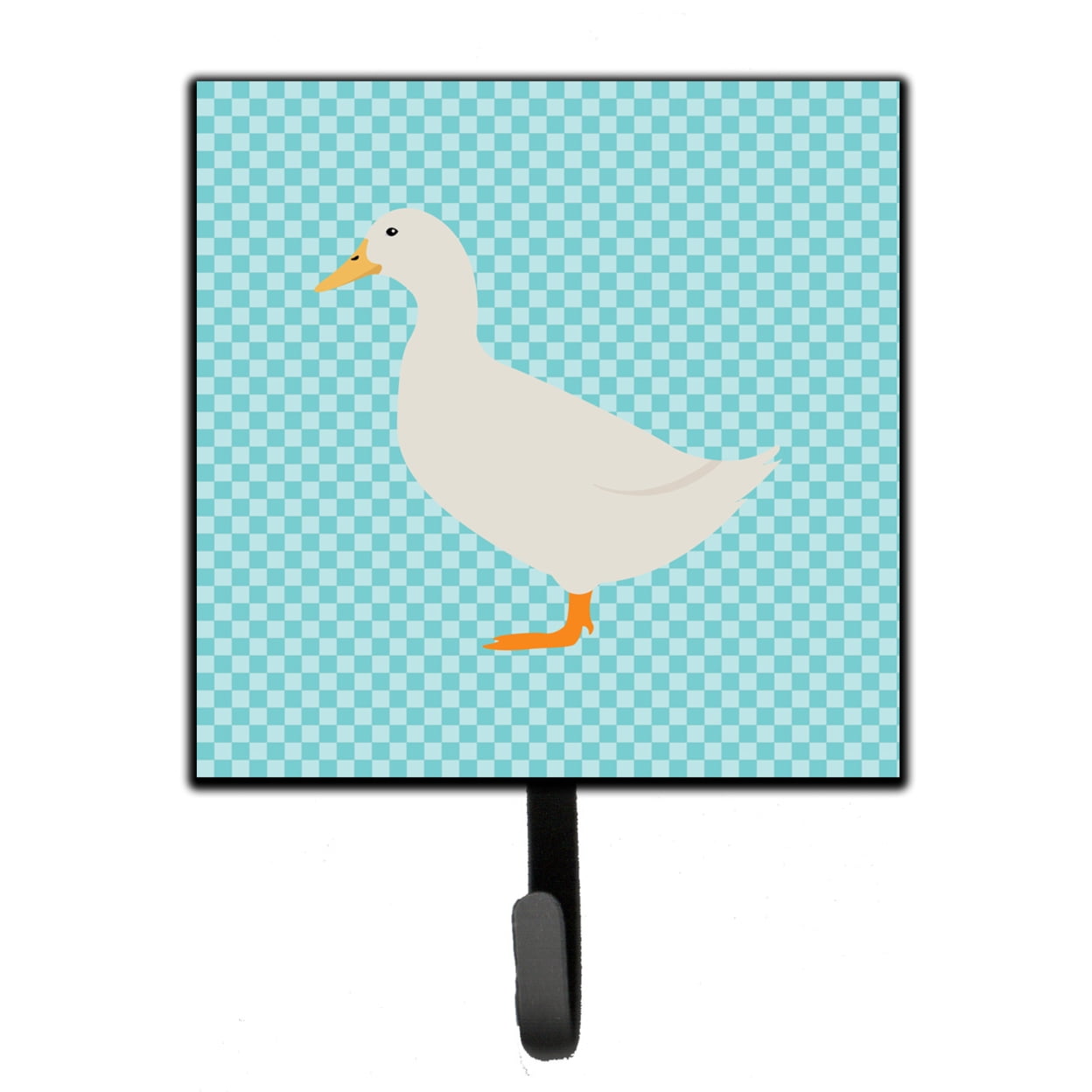 American Pekin Duck Blue Check Leash or Key Holder