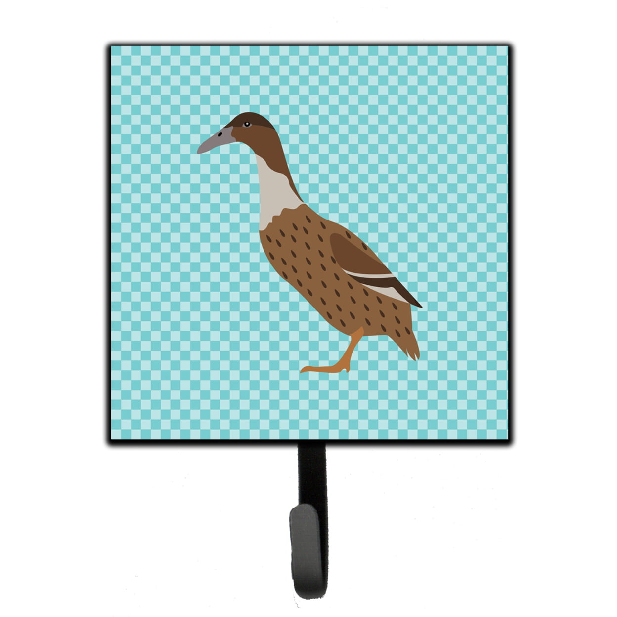 Picture of Carolines Treasures BB8035SH4 Dutch Hook Bill Duck Blue Check Leash or Key Holder