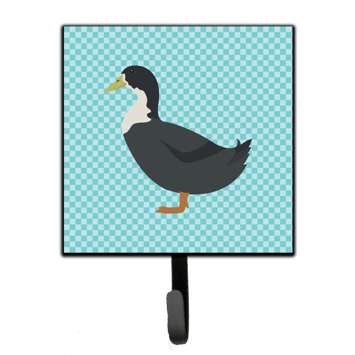 Blue Swedish Duck Blue Check Leash or Key Holder