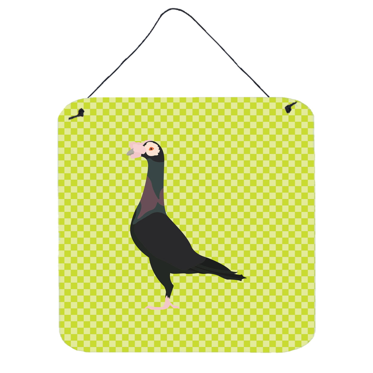 Picture of Carolines Treasures BB7771DS66 English Carrier Pigeon Green Wall or Door Hanging Prints, 6 x 6 in.