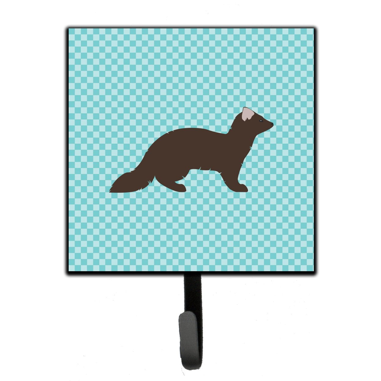 Sable Marten Blue Check Leash or Key Holder