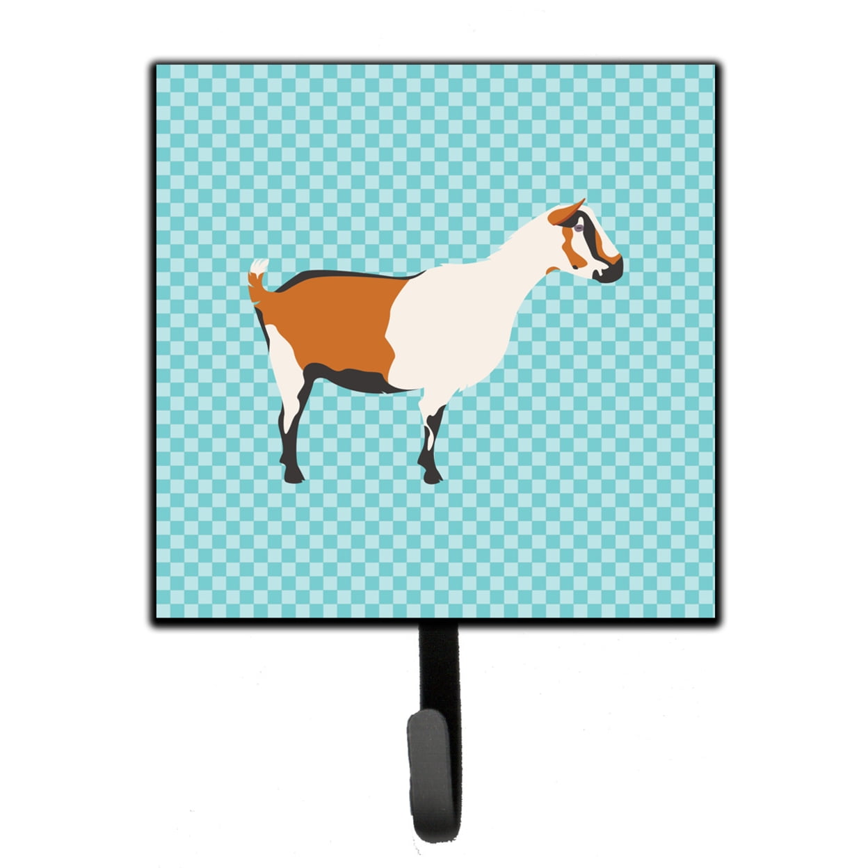 Alpine Goat Blue Check Leash or Key Holder