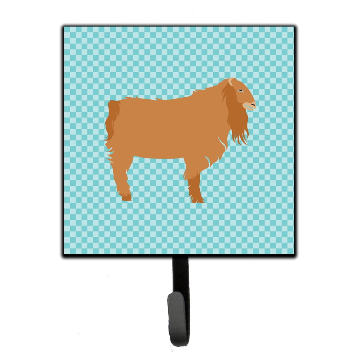 American Lamancha Goat Blue Check Leash or Key Holder