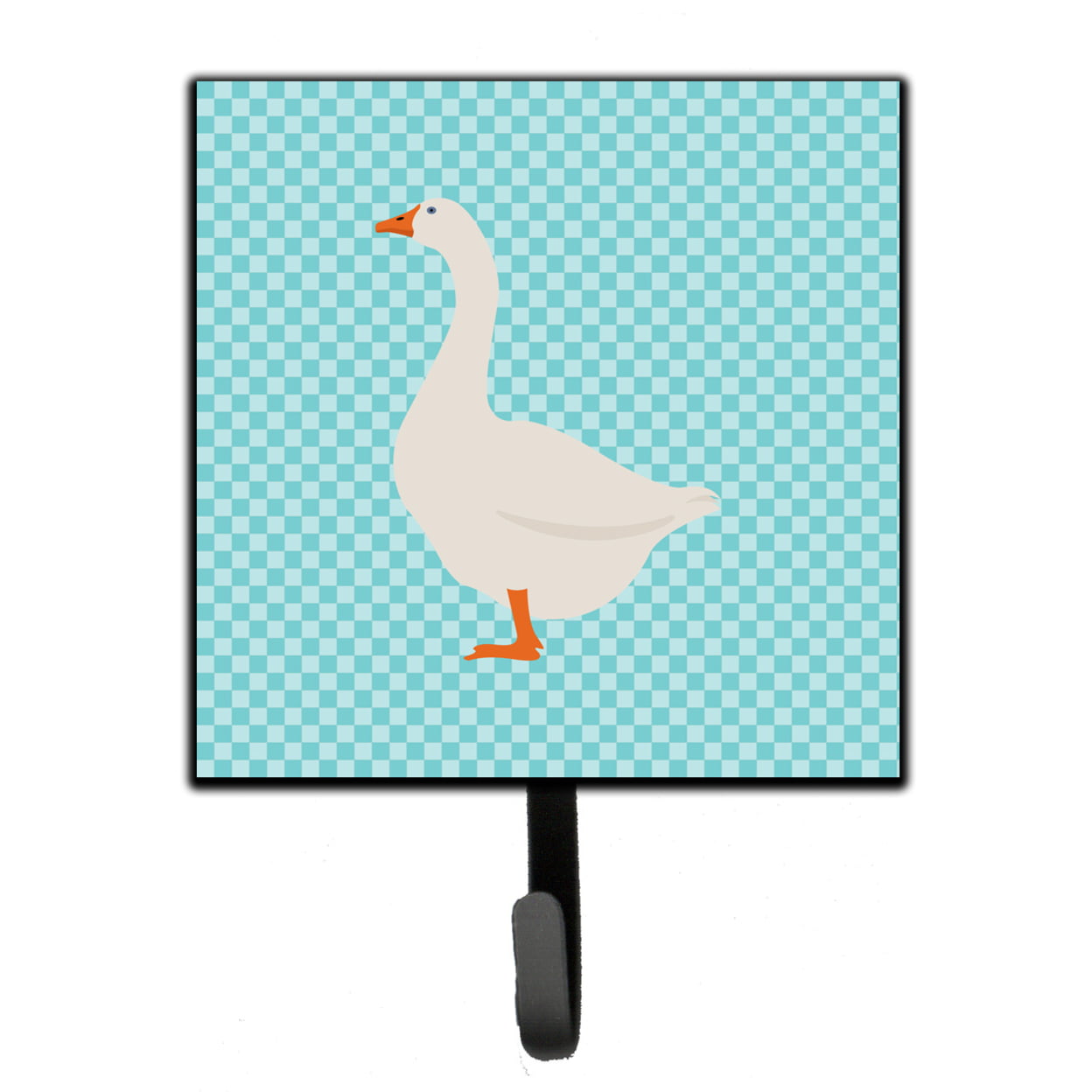 Embden Goose Blue Check Leash or Key Holder