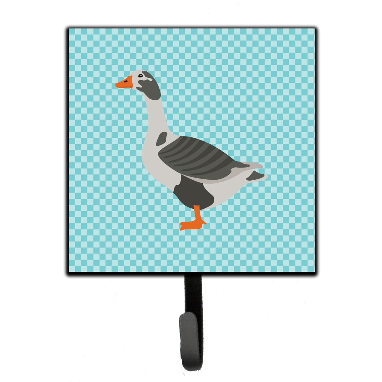 West of England Goose Blue Check Leash or Key Holder