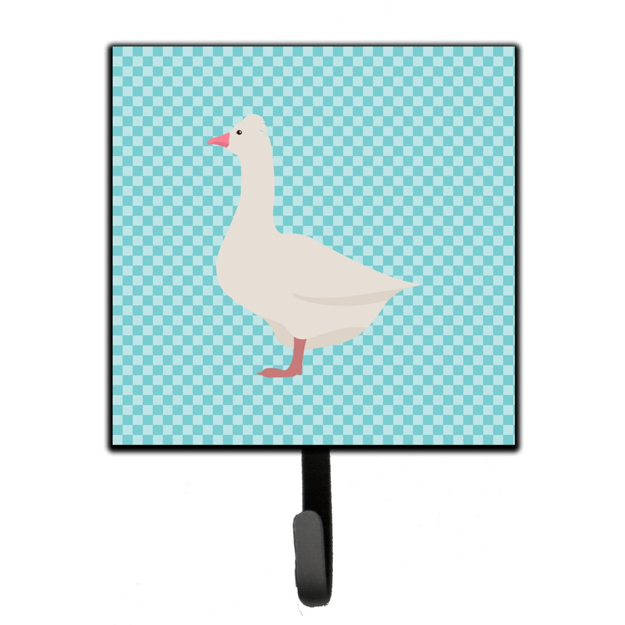 Roman Goose Blue Check Leash or Key Holder