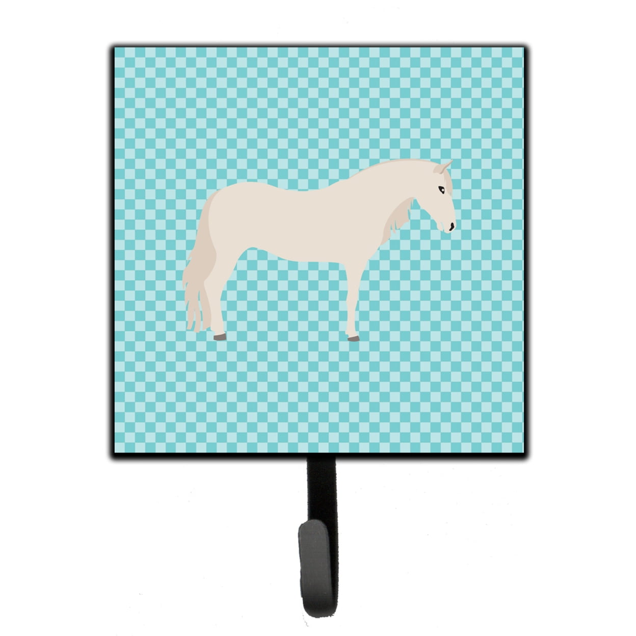 Paso Fino Horse Blue Check Leash or Key Holder