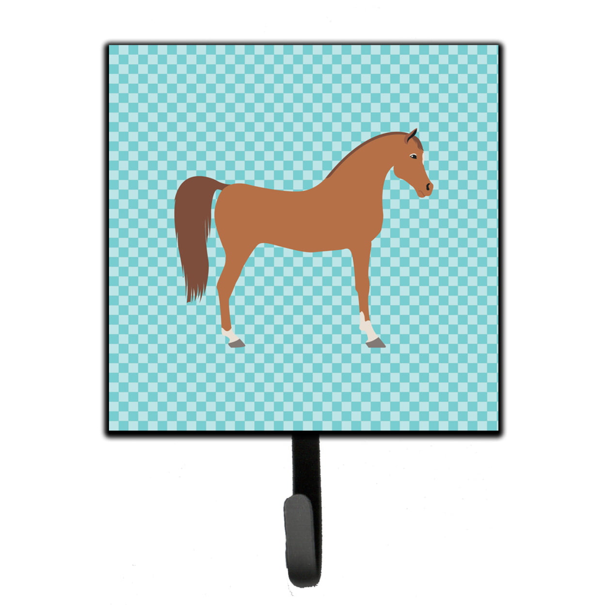 Arabian Horse Blue Check Leash or Key Holder