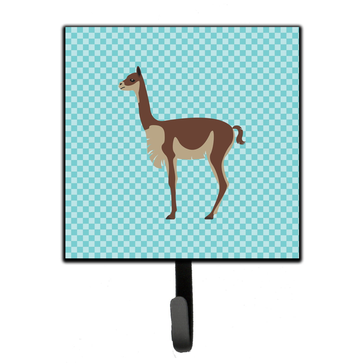 Vicugna or Vicuna Blue Check Leash or Key Holder