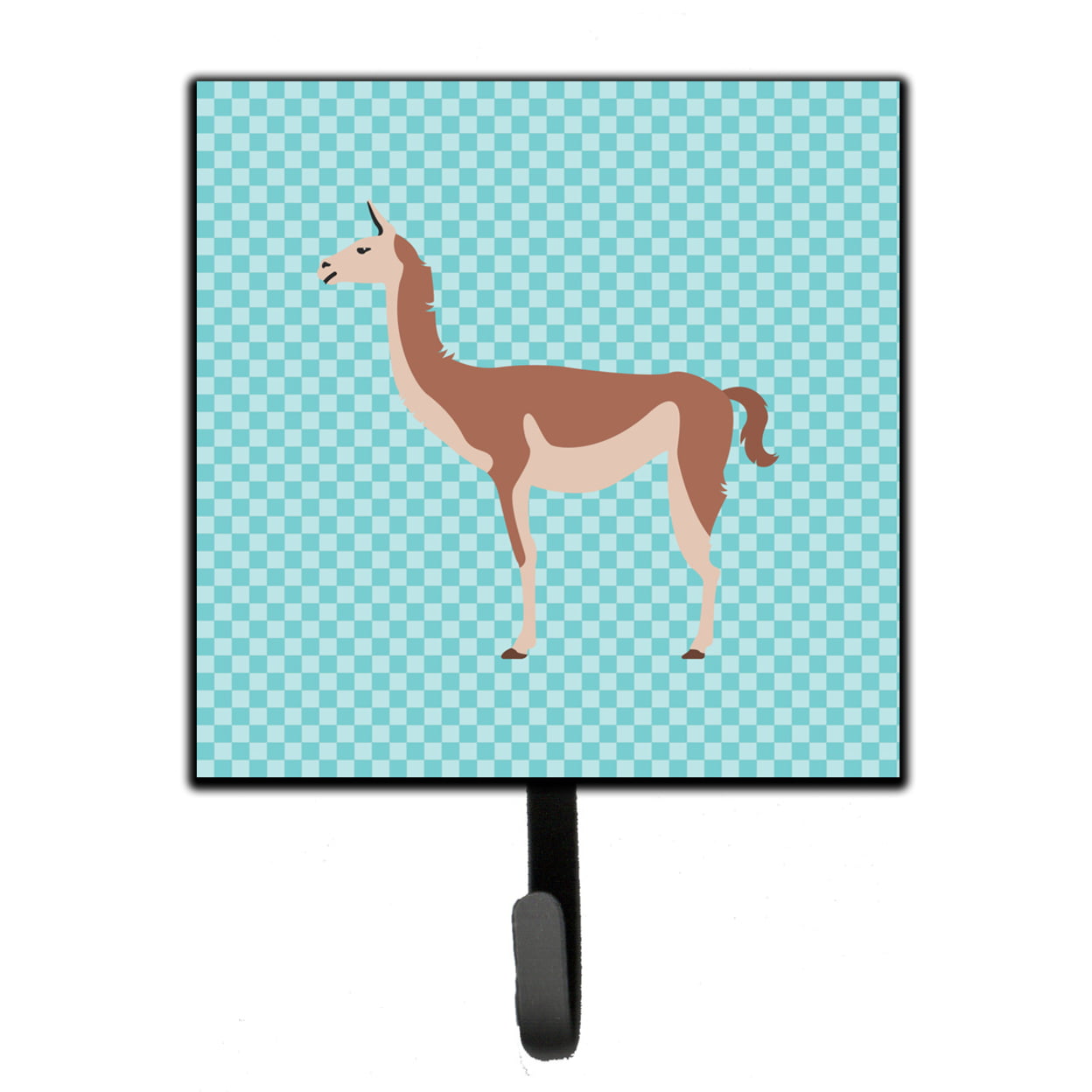 Guanaco Blue Check Leash or Key Holder