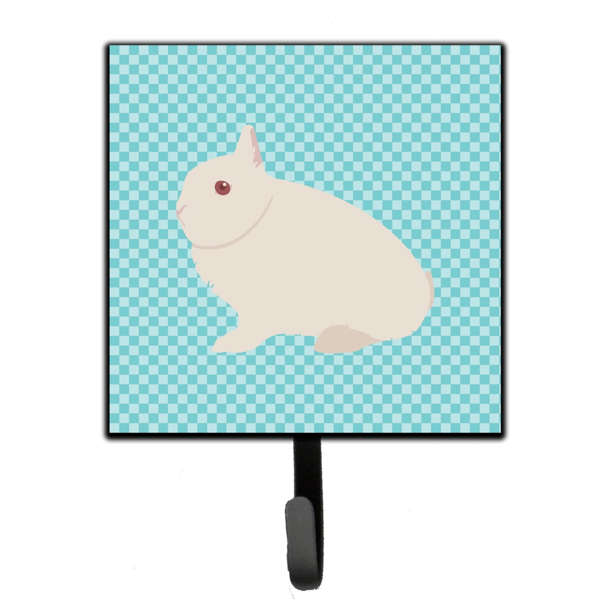 Hermelin Rabbit Blue Check Leash or Key Holder