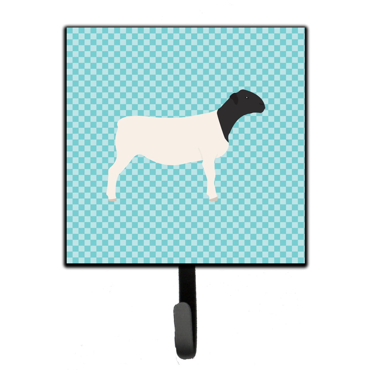 Dorper Sheep Blue Check Leash or Key Holder