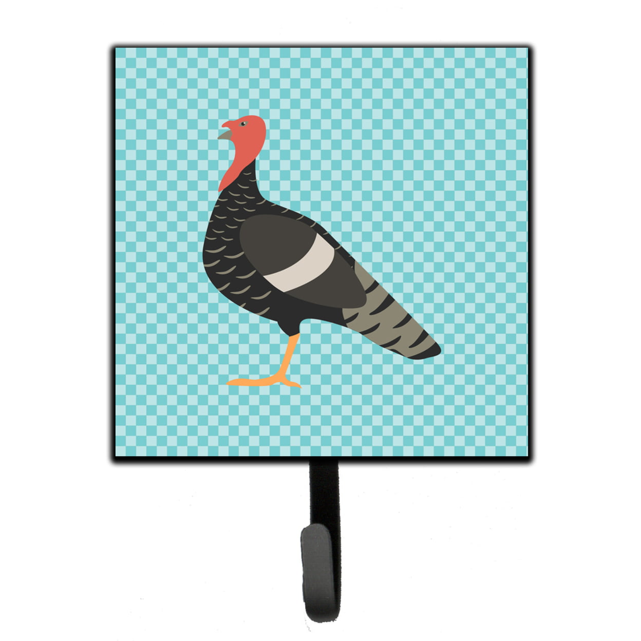 Marragansett Turkey Blue Check Leash or Key Holder