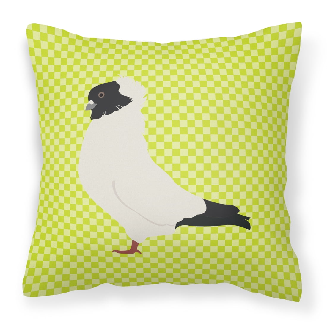 Nun Pigeon Green Fabric Decorative Pillow - 14 x 14 in.