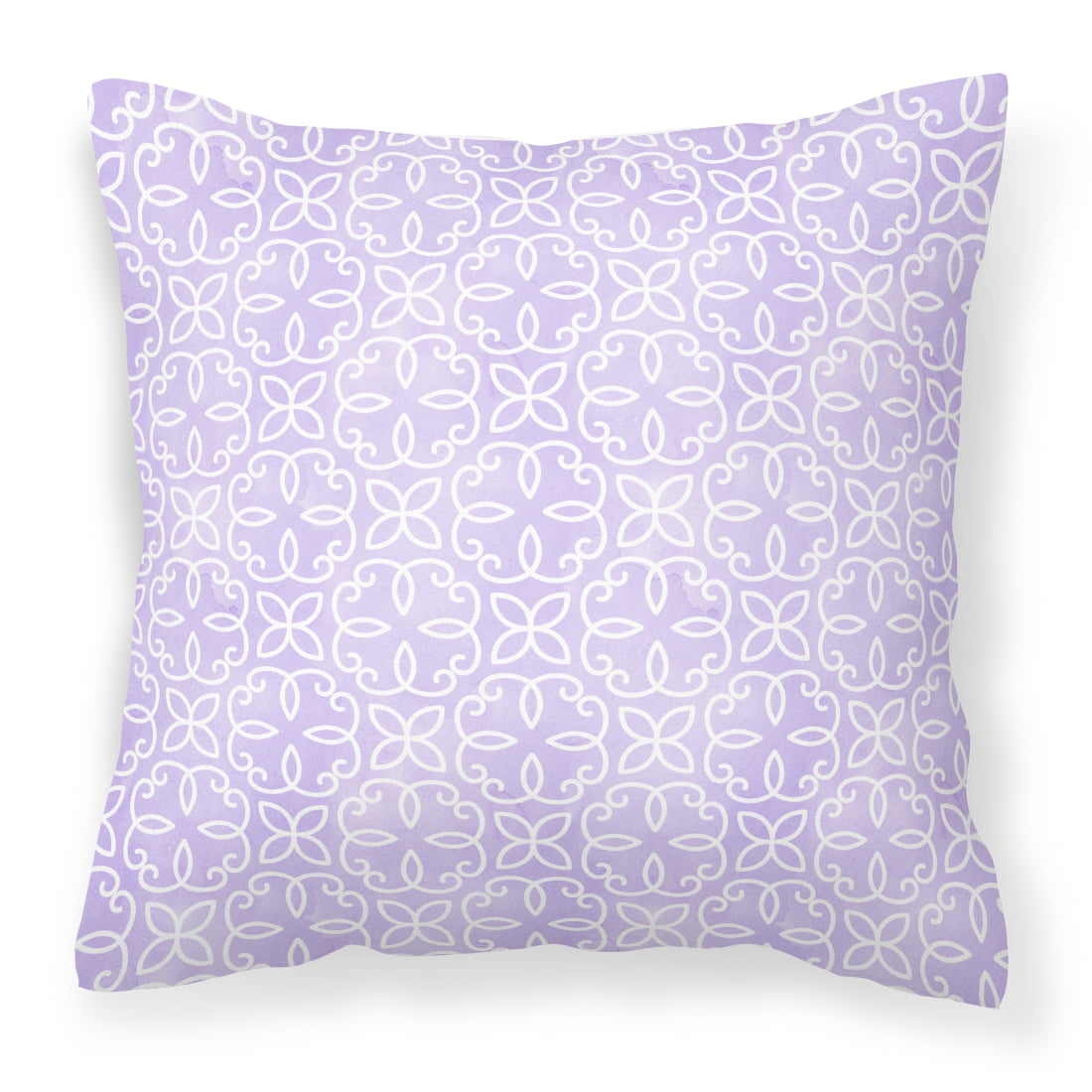 Gemoetric Circles on Purple Watercolor Fabric Decorative Pillow - 18 x 18 in.